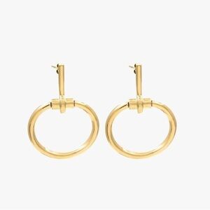 CXC Chic 18K Gold plated Hoop Earrings